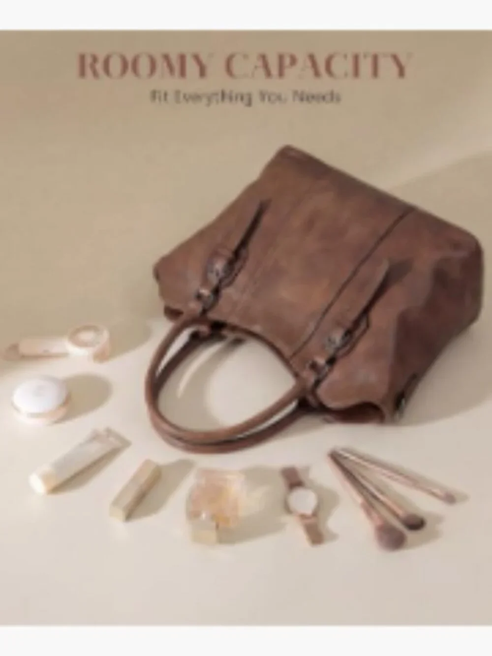 Vegan Leather Hobo Bag with Crossbody Guitar Strap